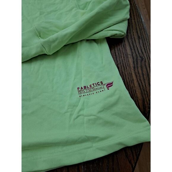 New 2X Fabletics Sprout Athletic Club Lightweight Go To Cropped Crewneck Shirt - Picture 8 of 9